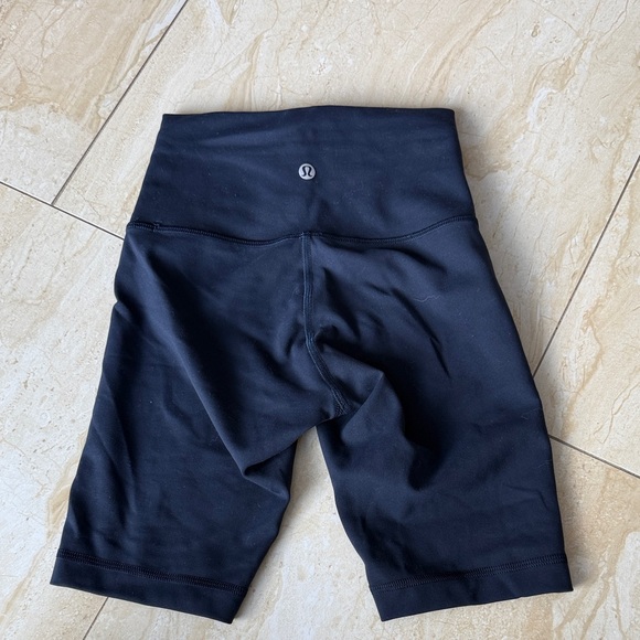 lululemon athletica Pants - Lululemon Navy blue high rise align 6”bike Shorts